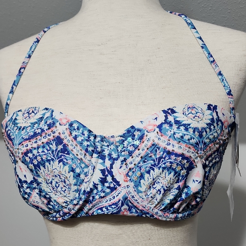 ☀️96 DEGREES VTG Bikini Top, NWT